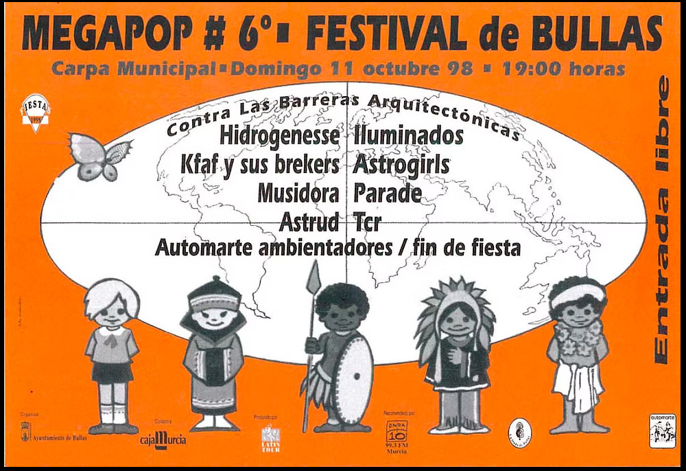 6ª Edición Festival Indie de Bullas. Megapop Contra las barreras arquitectónicas
